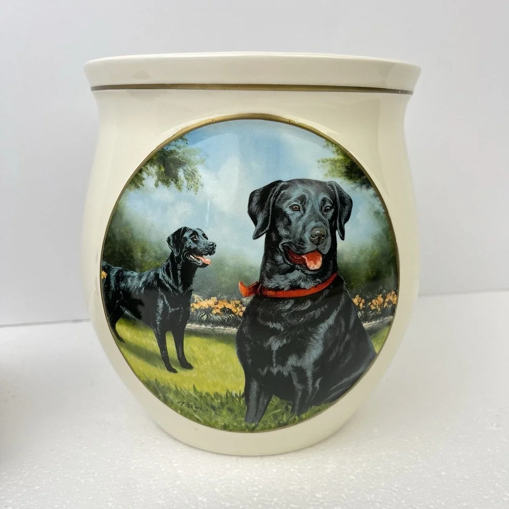 Bradford Exchange Rare Black Lab Cookie Jar Labrador Retriever Limited‎ 2014
